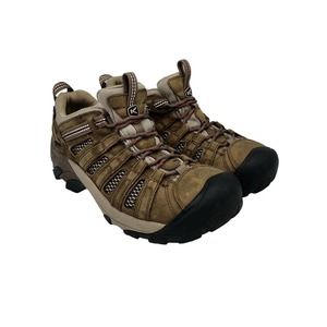 Keen Women’s Voyageur Hiking Trail Shoes Brown Leather 5258-SBMB Size US 8